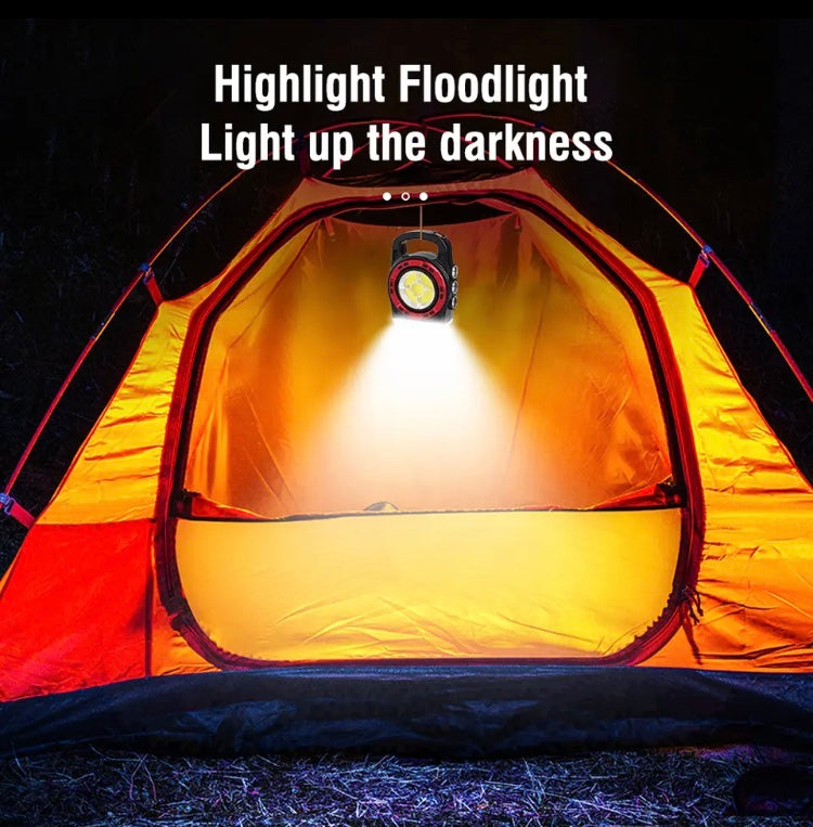 Portable Solar Lantern COB LED Light, USB Rechargeable Work Light Power Bank, Handheld Flashlight Outdoor Tent Camping Lamp Portable Solar Lantern COB LED Light, USB Rechargeable Work Light Power Bank, Handheld Flashlight Outdoor Tent Camping Lamp